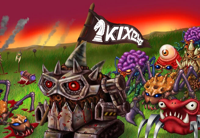 KIXEYE, from Facebook to mobile: Backyard Monsters artwork.