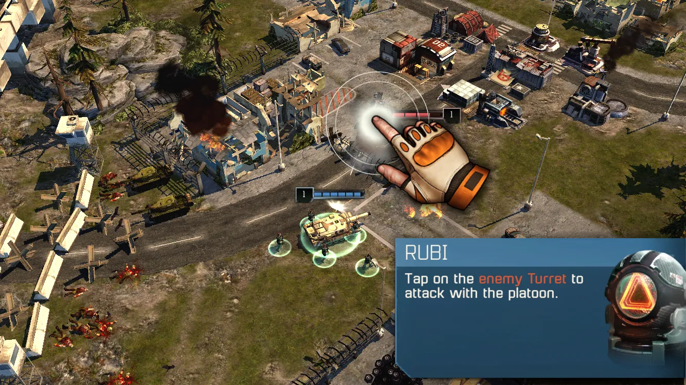 War Commander: Rogue Assault, in-game screen.
