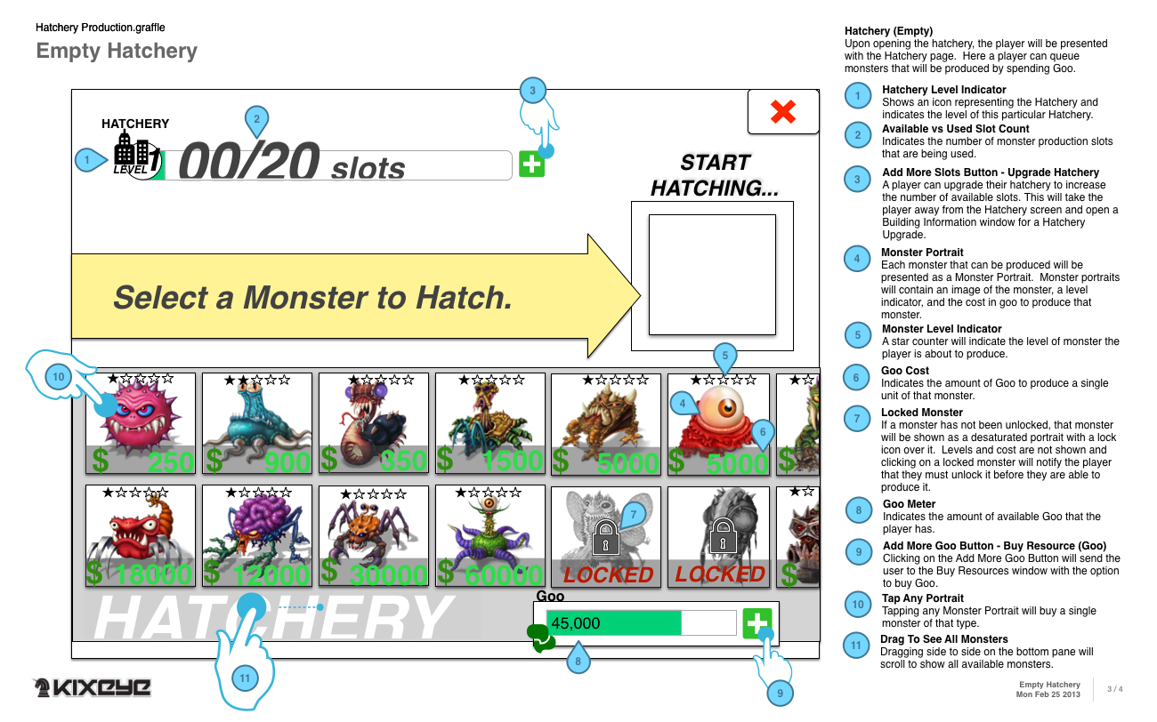 Backyard Monsters Unleashed, wireframe 3.2.