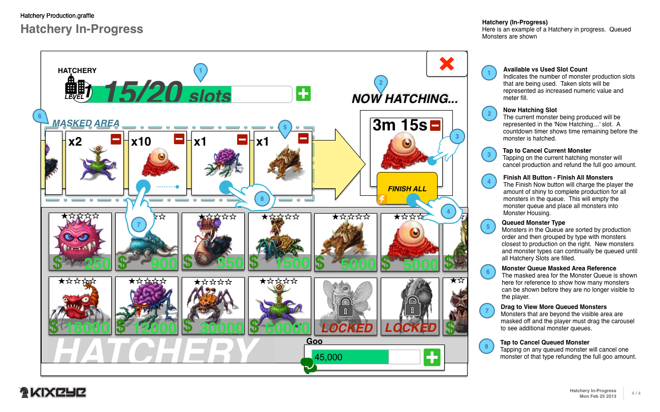 Backyard Monsters Unleashed, wireframe 3.3.