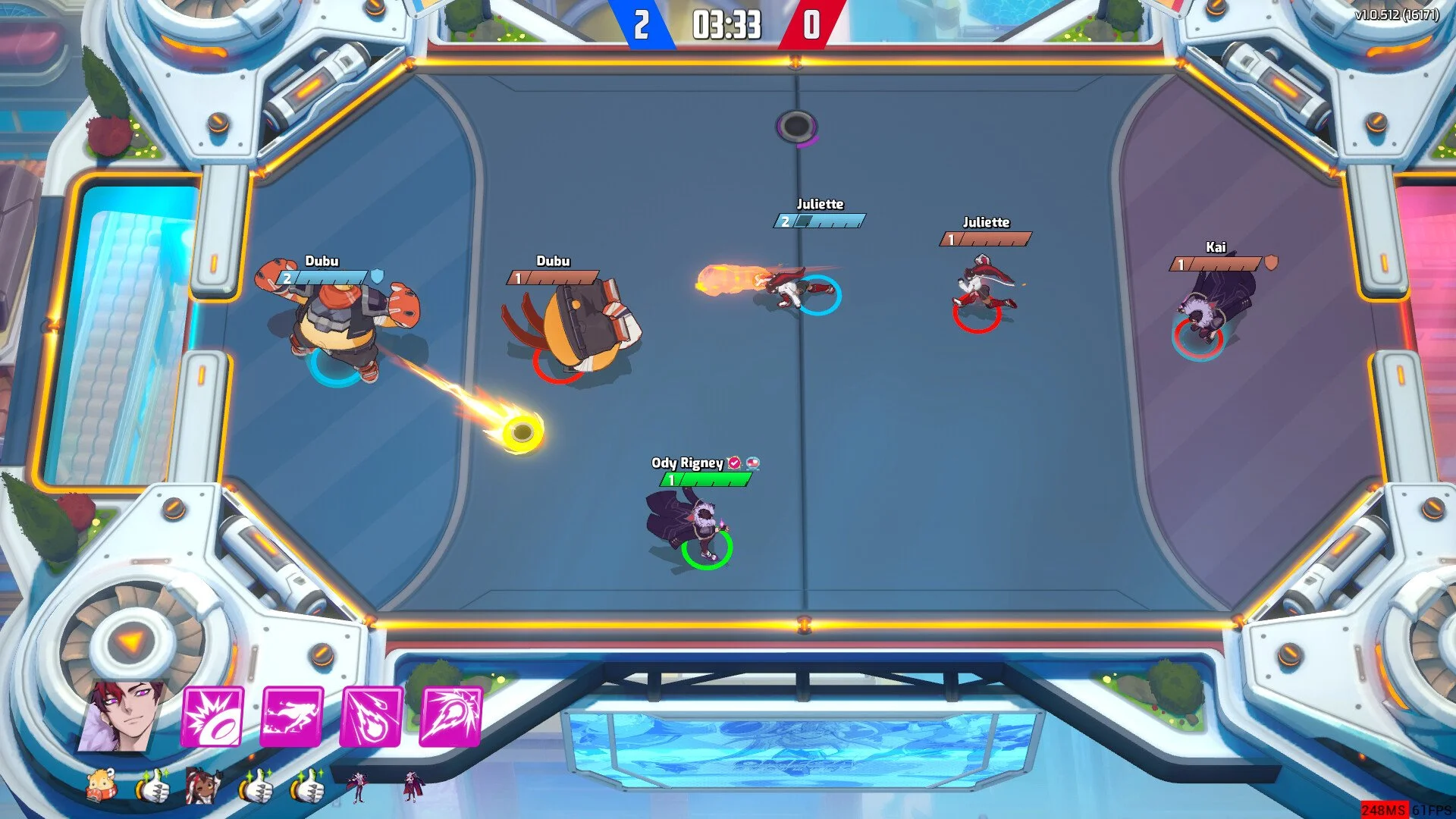 Beta launch gameplay HUD (Mathew DeSanctis).