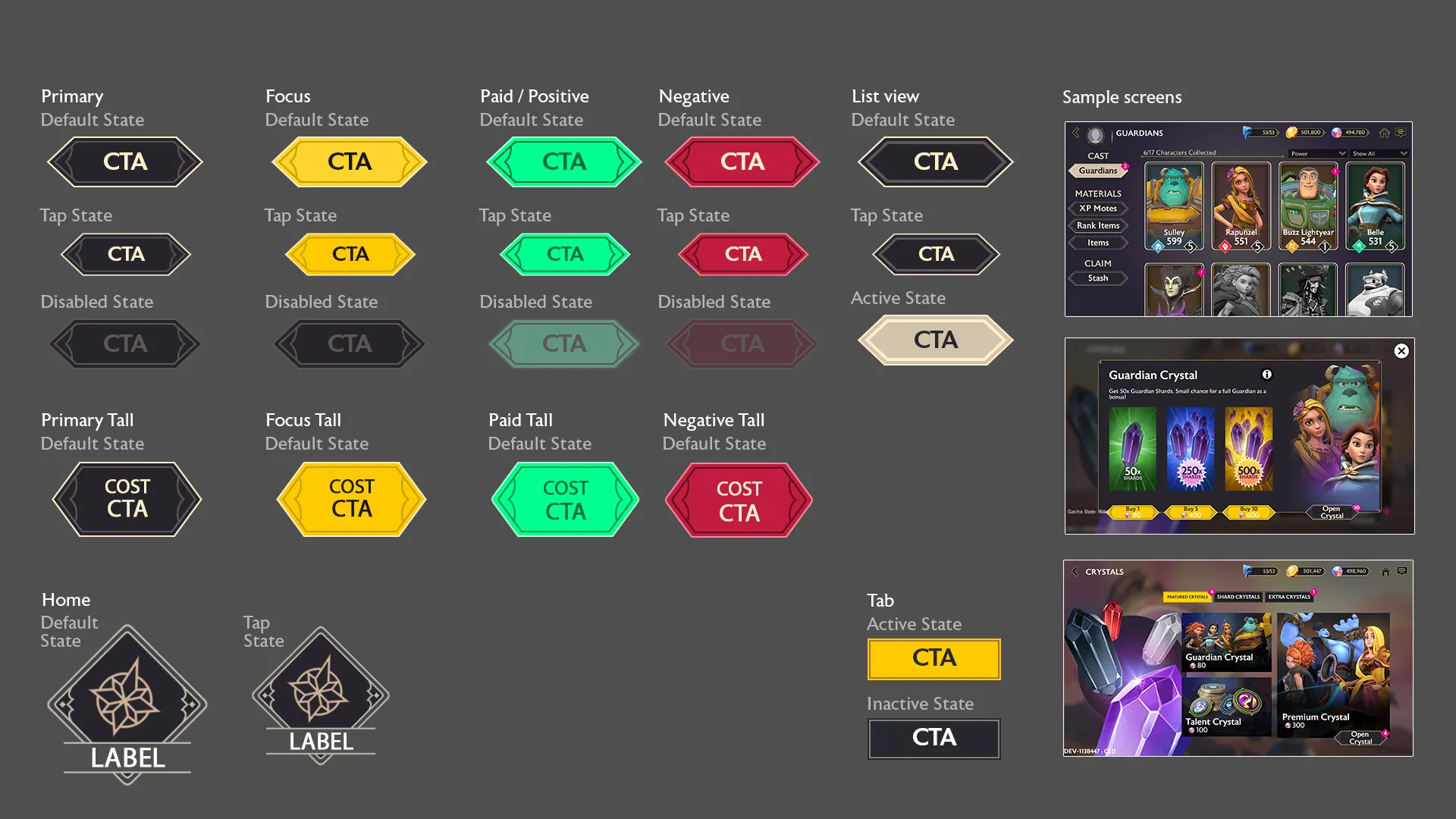 Styleguide V3: buttons.
