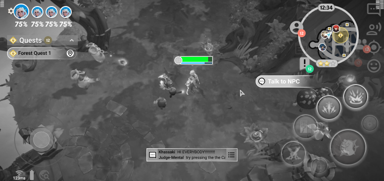 Exploration HUD, mobile.