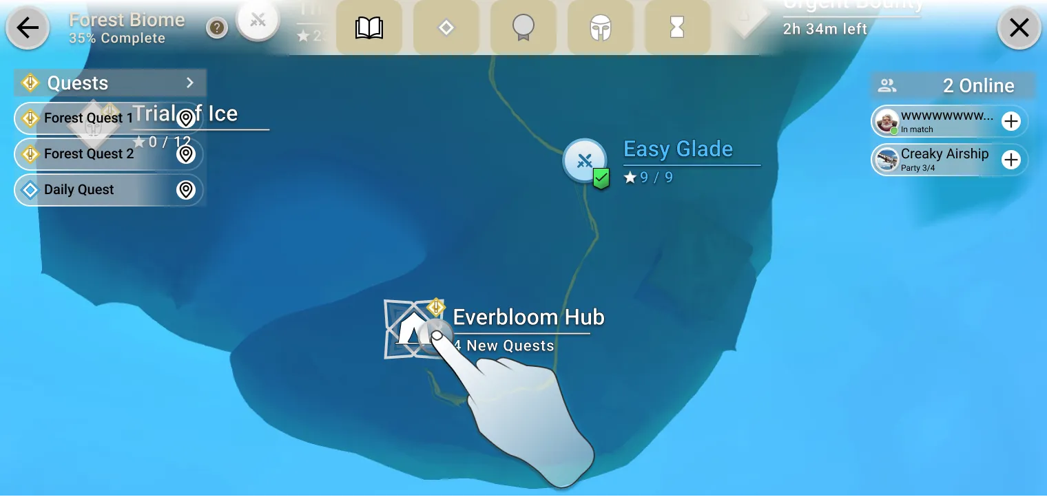 Seamless flow, figure 2: the biome map.