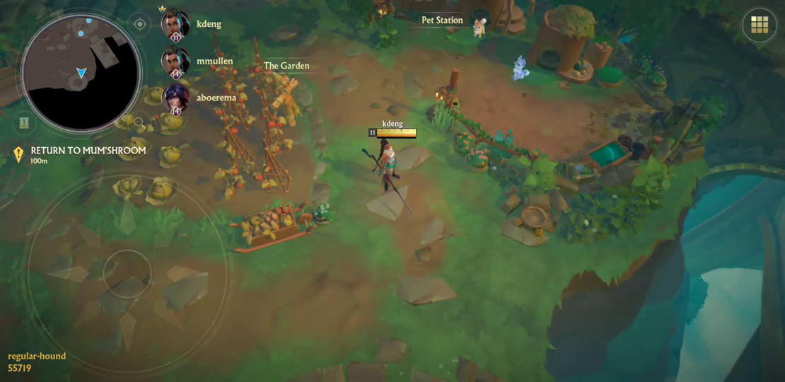 The Home Hub HUD in the game client.
