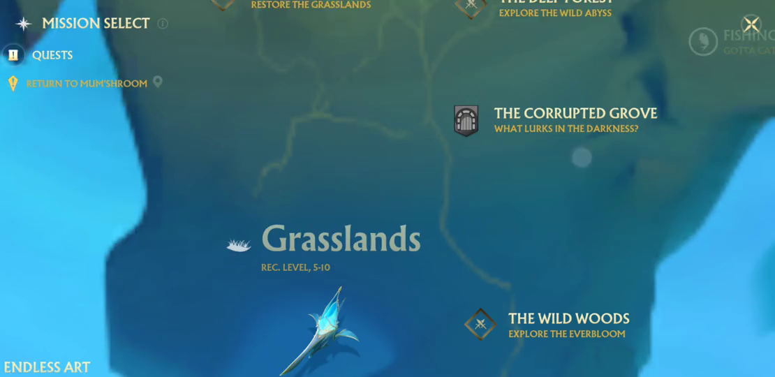 The world map in the game client.