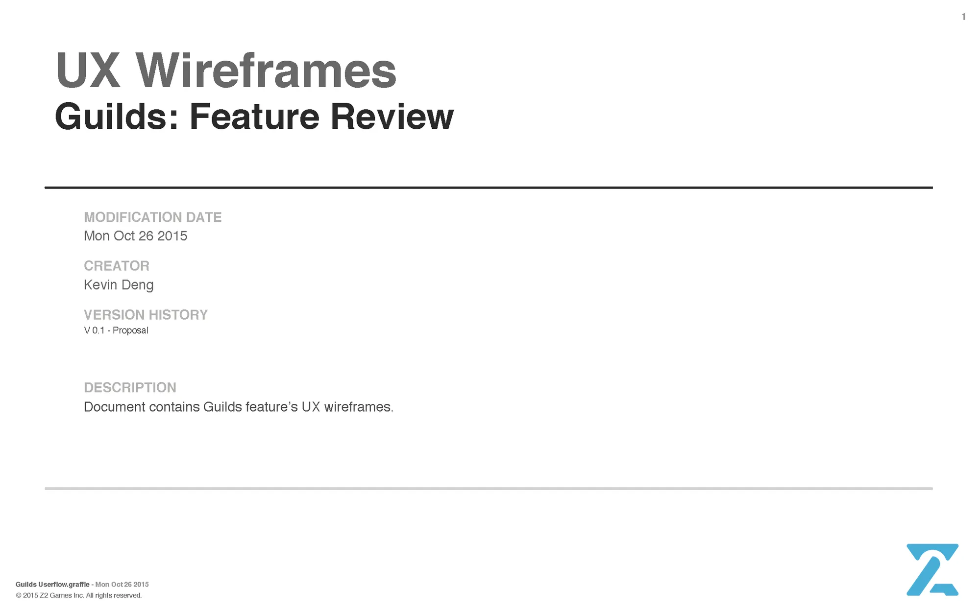Guilds: feature overview.